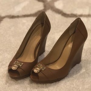 Michael Kors Leather Wedges